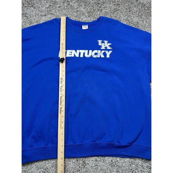 Kentucky Wildcats Sweatshirt 2XL Blue UK Logo Pullover Crewneck Gildan Unisex - Picture 2 of 5